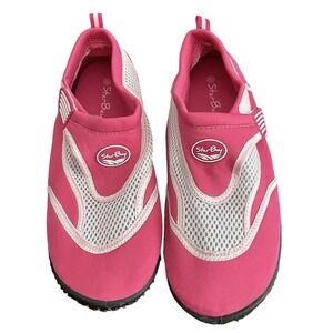 Women's Water Shoe Size 10 Slip On Beach Shoes Star Bay Pool Pink White
